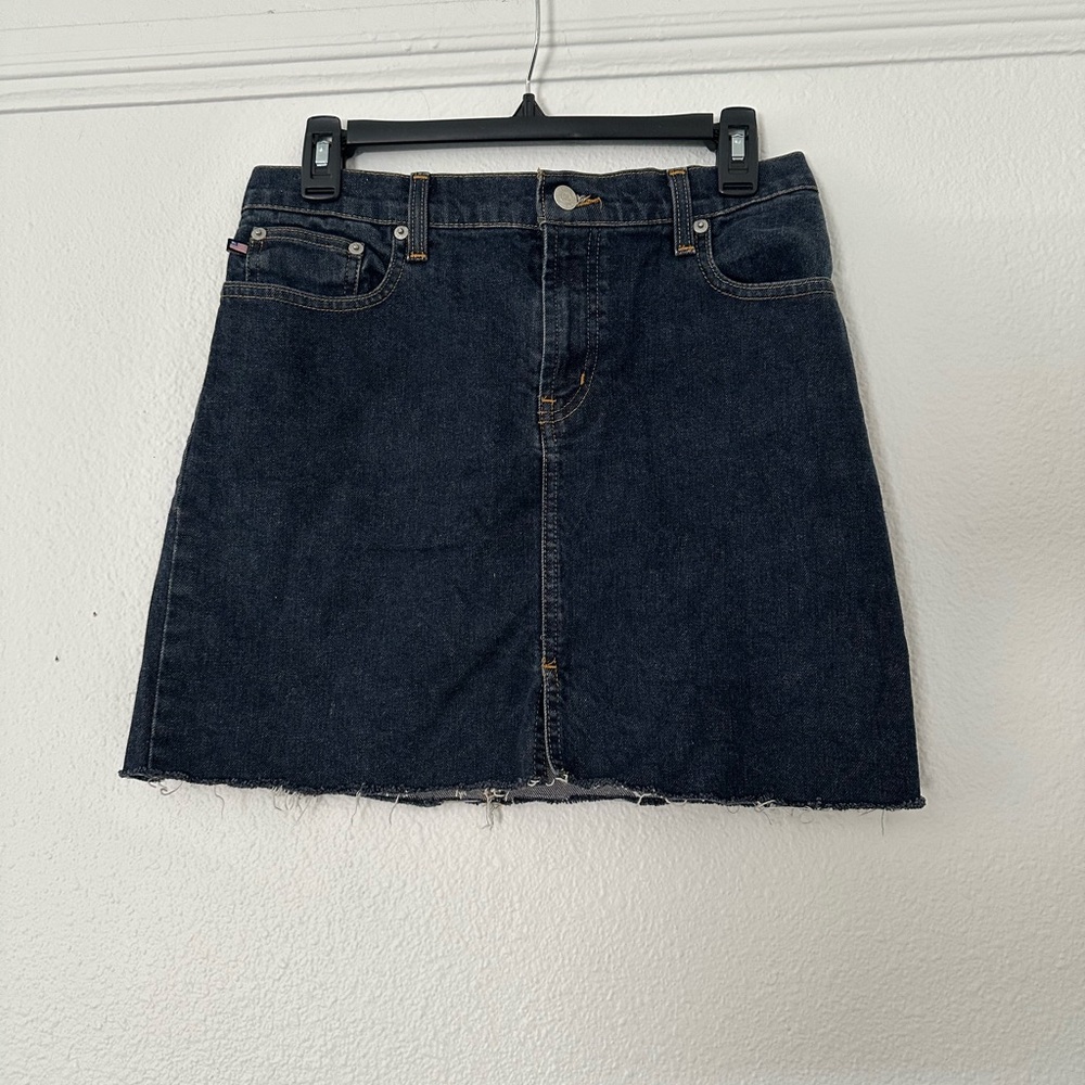 Ralph Lauren Vintage Denim Mini Skirt - Picture 1 of 3